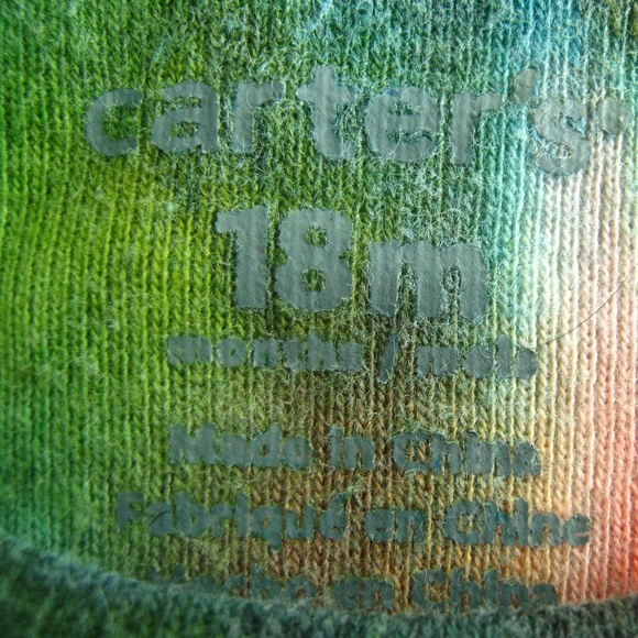 Cotton tie-dyed, 18-month baby onesie - Picture 3 of 3